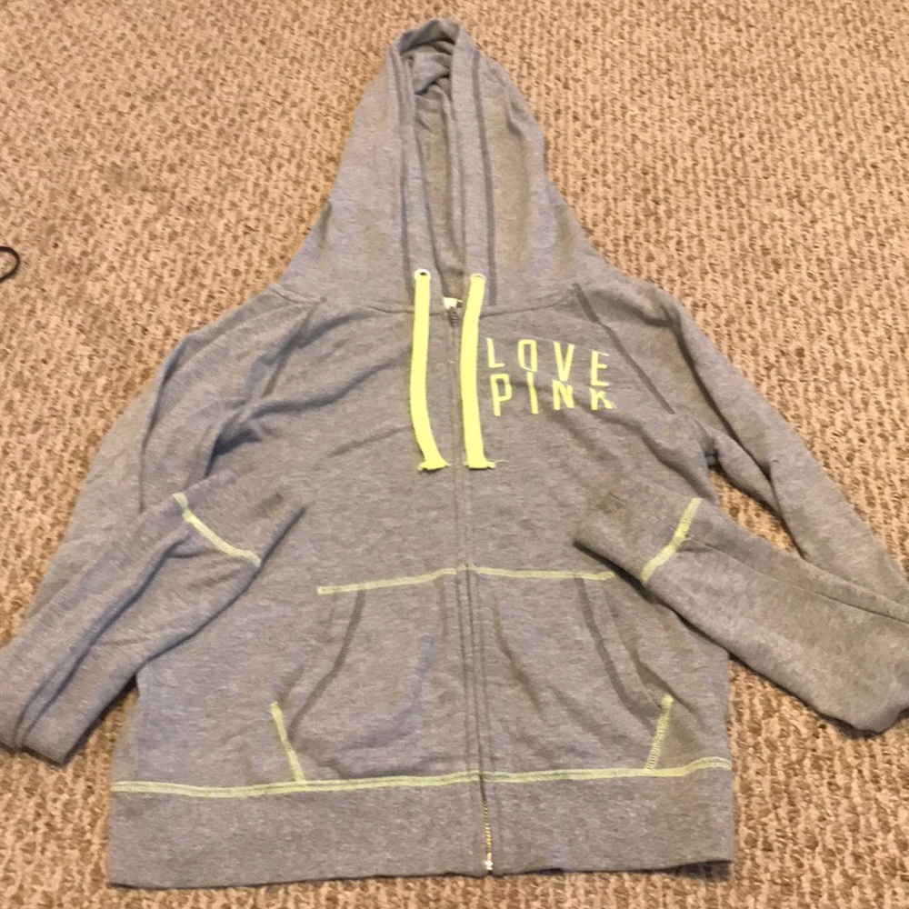 LOVE pink zip up